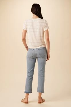 Berkeley Dream Knit Tee - Havana Stripe Rose -Vibe Wardrobe Shop 9493 SS Berkeley Havana Stripe Natural Pink 3 4c2757ed 9b3c 4d52 8878 b9ca8939e511