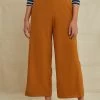 Patsy Silk Noil Pant - Golden Tan