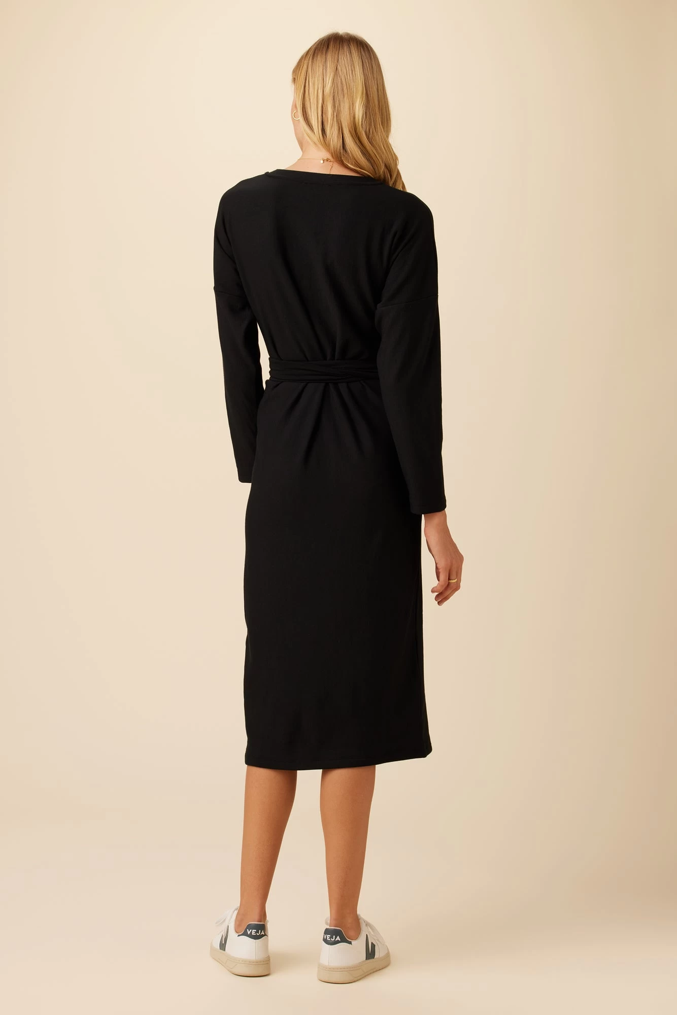 Russo Luxe Fleece Dress - Black 3 Russo Luxe Fleece Dress - Black - Image 3