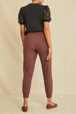 Skylar Luxe Fleece Joggers - Mocha -Vibe Wardrobe Shop 9647 Skylar Luxe Mocha 2155 web 17ab9ec6 9dd5 4a30 a9b5 e1959abeaf00