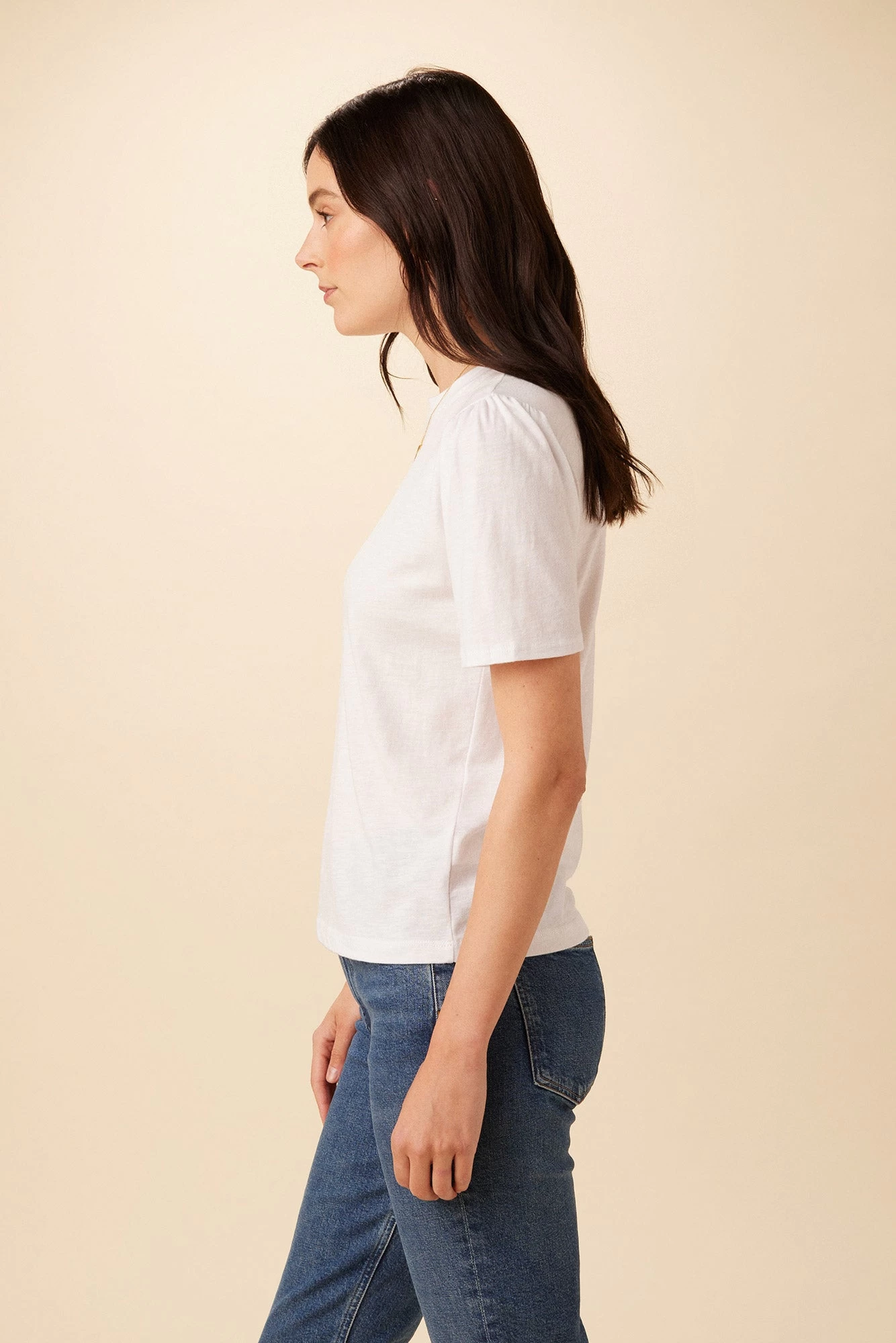 Odilia Reverie Slub Tee - White 2 Odilia Reverie Slub Tee - White - Image 2
