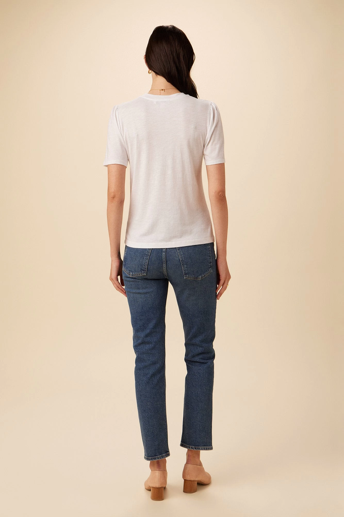 Odilia Reverie Slub Tee - White 3 Odilia Reverie Slub Tee - White - Image 3