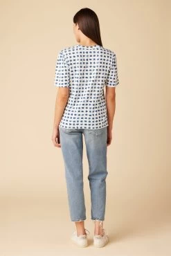 Odilia Reverie Slub Tee - Squared Up White -Vibe Wardrobe Shop 9828 Odilia Squared Up White 3