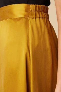 Blaze Cottonseed Cupro Skirt - Gold 13 Blaze Cottonseed Cupro Skirt - Gold -Vibe Wardrobe Shop 9837 Blaze Cupro Gold 6