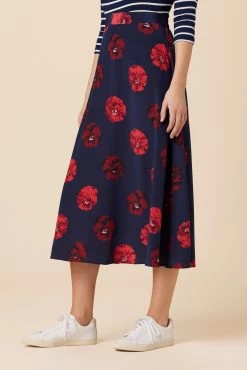 Blaze Washable Silk Skirt - Albany Floral 7 Blaze Washable Silk Skirt - Albany Floral -Vibe Wardrobe Shop 9838 Blaze Albany Floral 2