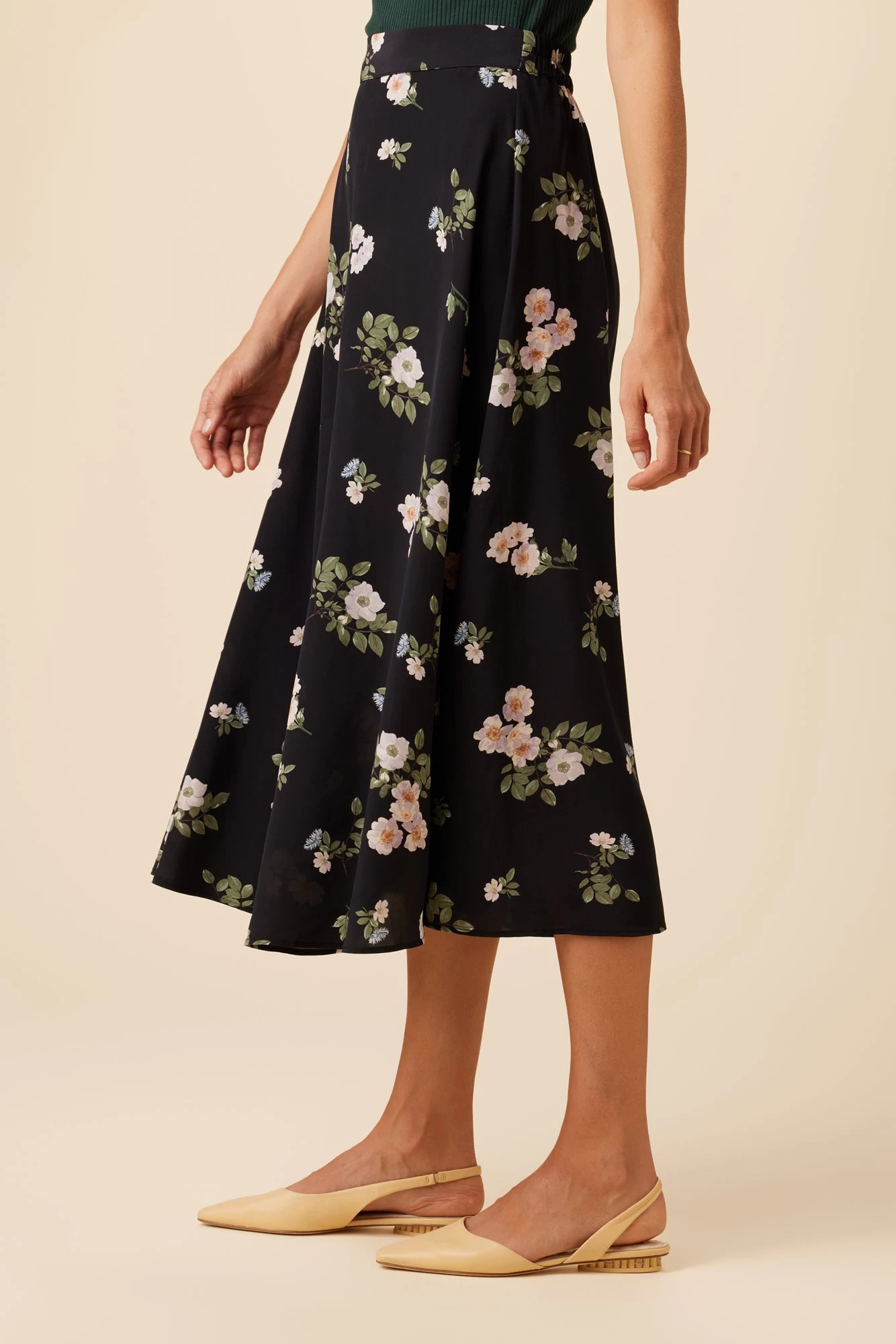 Blaze Washable Silk Skirt - Ladera Floral 2 Blaze Washable Silk Skirt - Ladera Floral - Image 2