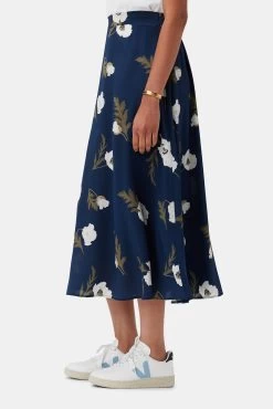 Blaze Washable Silk Skirt - Luna -Vibe Wardrobe Shop 9838 Blaze Luna 2