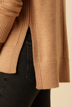 Adlenia Wool Sweater - Tan -Vibe Wardrobe Shop 9888 Adlenia Tan 5