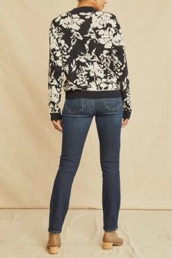 Almira Organic Cotton Sweater - Black Floral - ReAmour 6 Almira Organic Cotton Sweater - Black Floral - ReAmour -Vibe Wardrobe Shop 9895 Almira Black Ivory Jacquard 3646 web cf91260a 4465 42a5 8398 a4b86e9743b9