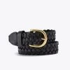 Nisolo- Talia Braided Belt - Black