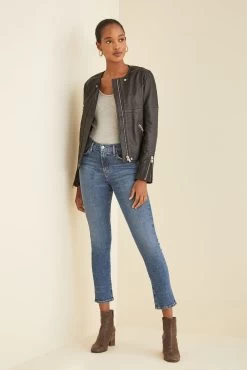 Deadwood Wren Leather Jacket - Black 8 Deadwood Wren Leather Jacket - Black -Vibe Wardrobe Shop DEADWOOD Wren Biker Jacket Black 3228 web