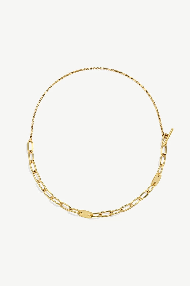 SOKO Delicate Ellipse Collar Necklace - Gold 1 SOKO Delicate Ellipse Collar Necklace - Gold