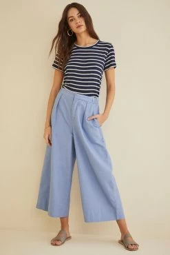 Kowtow Pleat Pants - Chambray