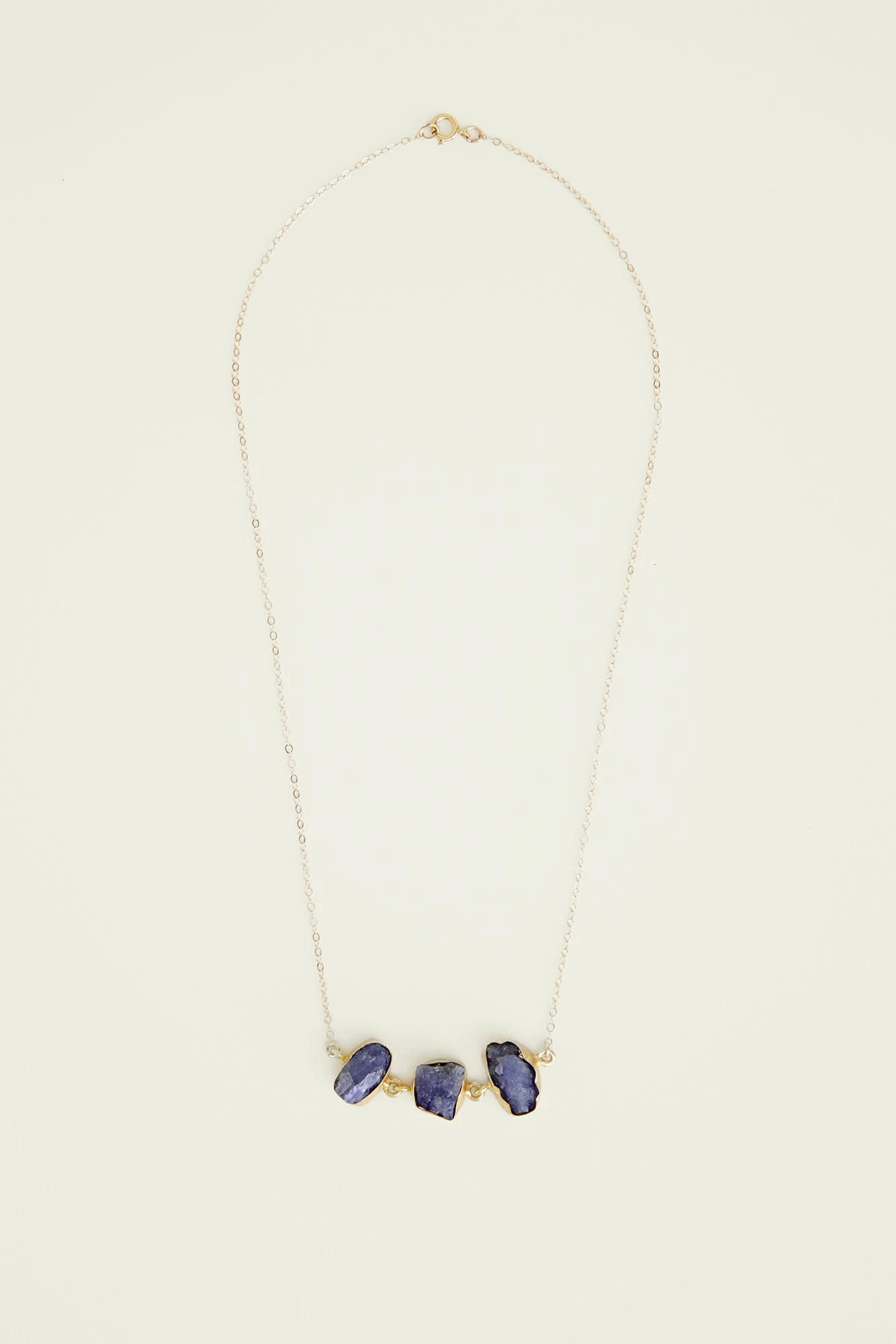 Leslie Francesca Exclusive 3 Stone Necklace 4 Leslie Francesca Exclusive 3 Stone Necklace - Image 4