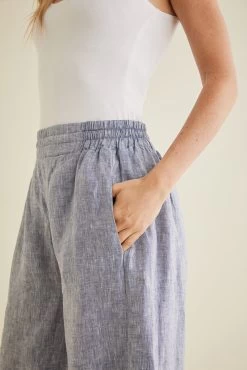 Beaumont Nicole Culottes -Vibe Wardrobe Shop Nicole Culottes Blue 2654 web