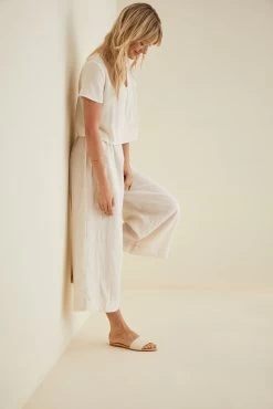 Beaumont Nicole Culottes -Vibe Wardrobe Shop Nicole Culottes Cream 0621 web