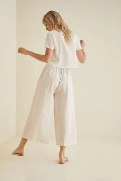 Beaumont Nicole Culottes -Vibe Wardrobe Shop Nicole Culottes Cream 0639 web