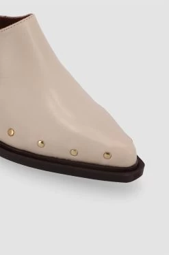 Alohas Lorenzo Leather Mules - Cream -Vibe Wardrobe Shop S00767 56 5