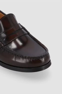 Alohas Rivet Leather Loafers - Brown -Vibe Wardrobe Shop S100125 01 5