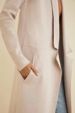 SOIA & KYO Exclusive Estella Coatigan 13 SOIA & KYO Exclusive Estella Coatigan -Vibe Wardrobe Shop SOIAKYO Estella Organic Cotton Coatigan Pearl RS 0943 web