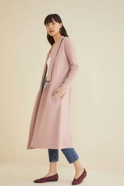 SOIA & KYO Exclusive Estella Coatigan 16 SOIA & KYO Exclusive Estella Coatigan -Vibe Wardrobe Shop SOIA KYO Estella Organic Cotton Coatigan Rosewater 1782 web