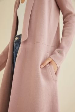 SOIA & KYO Exclusive Estella Coatigan 15 SOIA & KYO Exclusive Estella Coatigan -Vibe Wardrobe Shop SOIA KYO Estella Organic Cotton Coatigan Rosewater 1815 web