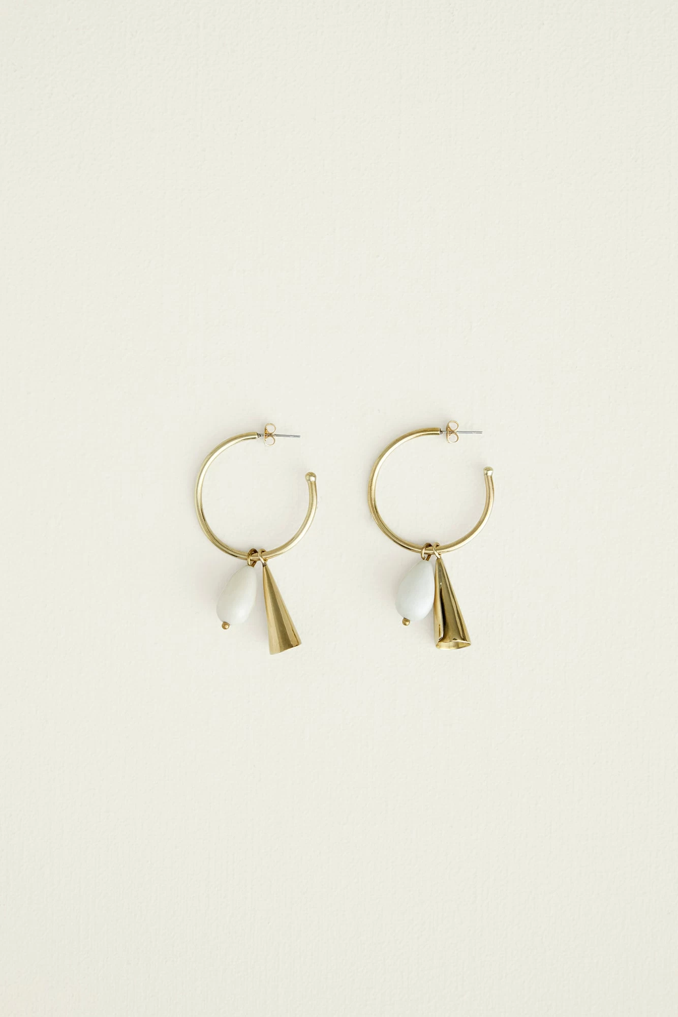SOKO Malindi Charm Hoop Earrings 1 SOKO Malindi Charm Hoop Earrings