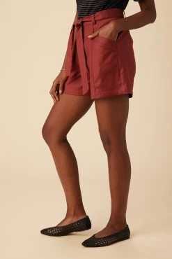 Milo Femme Fête Short - Rust 7 Milo Femme Fête Short - Rust -Vibe Wardrobe Shop TBD Milo Short Rust 2