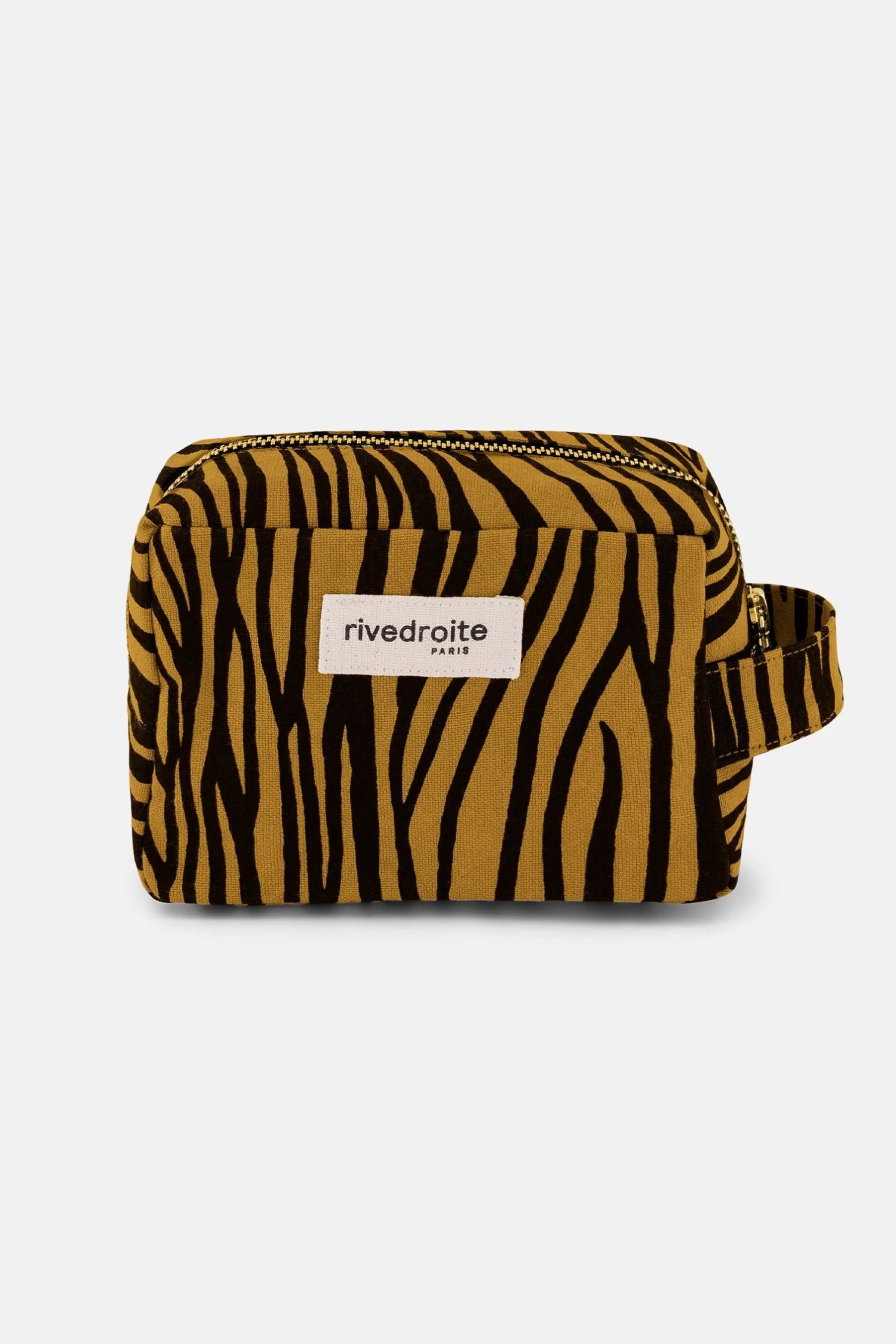 Rivedroite Tournelles The Small Pouch - Zebra Mustard 1 Rivedroite Tournelles The Small Pouch - Zebra Mustard