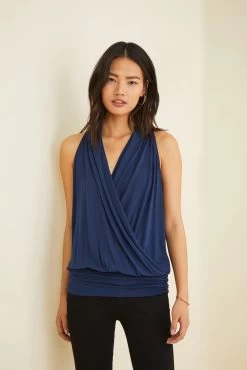 Agnes Dream Knit Top - Navy