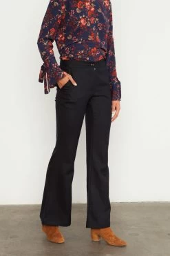 Nadette Pant -Vibe Wardrobe Shop henrietta red winterbloom nadette navy 3789