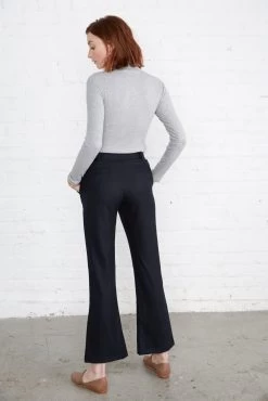 Nadette Pant -Vibe Wardrobe Shop nadette navy 033 w