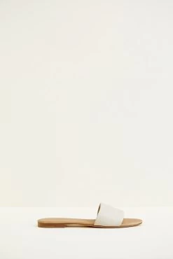 Nisolo Isla Slides -Vibe Wardrobe Shop nisolo isla slide bone 0002