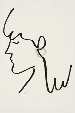 SOKO Sabi Organic Hoops -Vibe Wardrobe Shop soko sabi organic hoops brass single 0002 web