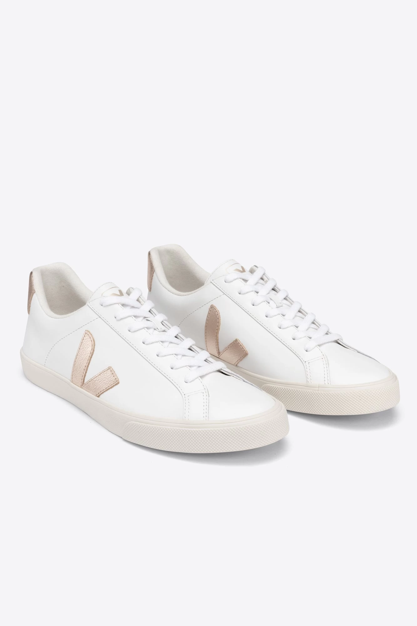 Veja Esplar Logo Sneaker - Extra White Platine 2 Veja Esplar Logo Sneaker - Extra White Platine - Image 2
