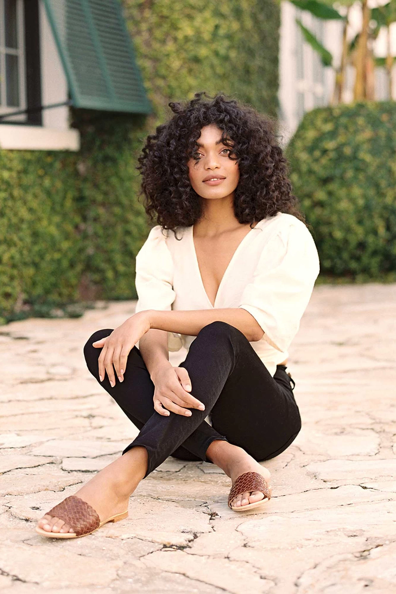 Nisolo Isla Woven Slide Sandal - Brandy 2 Nisolo Isla Woven Slide Sandal - Brandy - Image 2